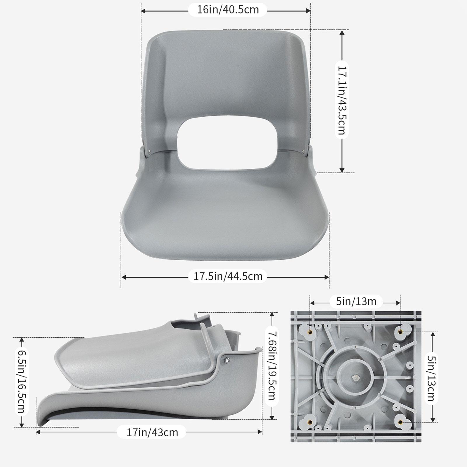 Fishing Boat Seat - مقعد قارب قابل للطي بظهر مرتفع،