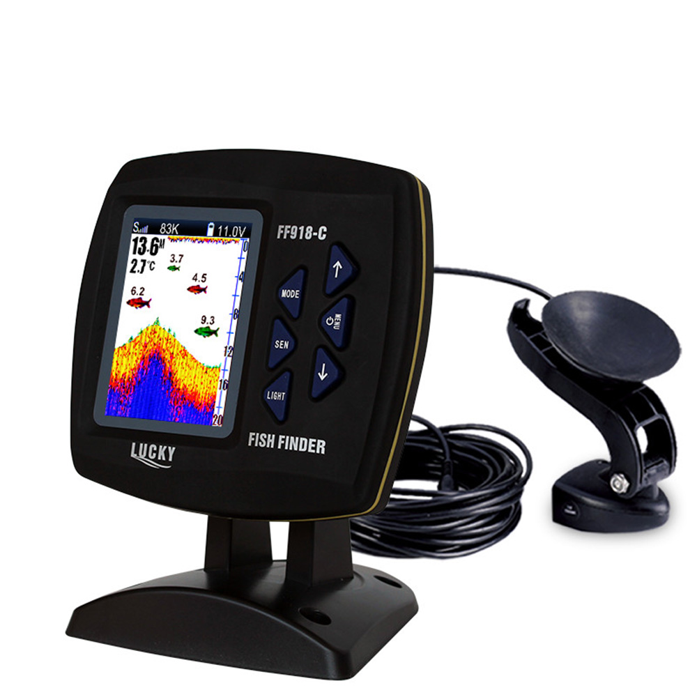 Fishing Boat Depth Finder - مكتشف سمك سلكي ثنائي التردد ،