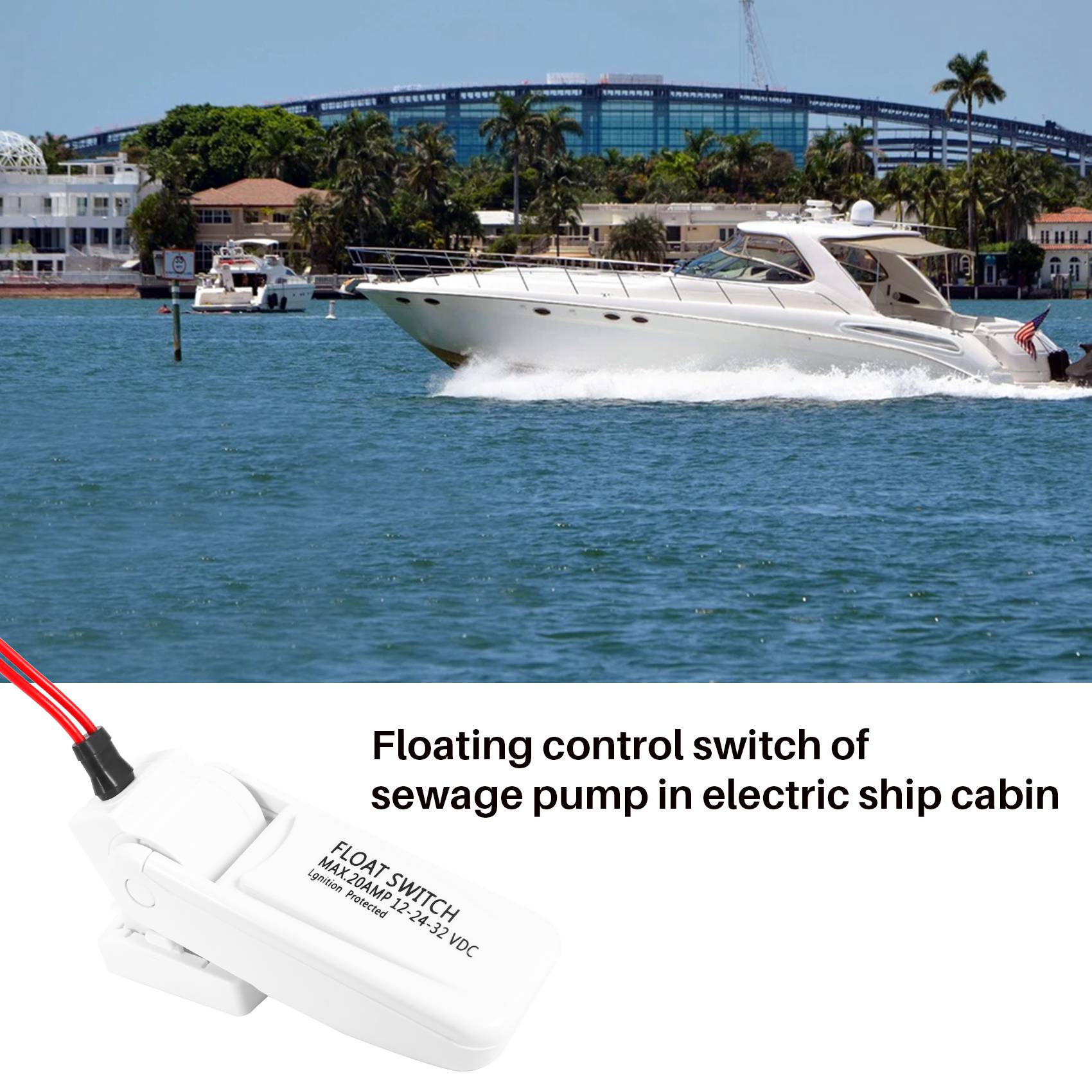 AASS-Bilge مضخة تعويم التبديل  - مراجعة Fishing Boat Bilge Pump وسعره