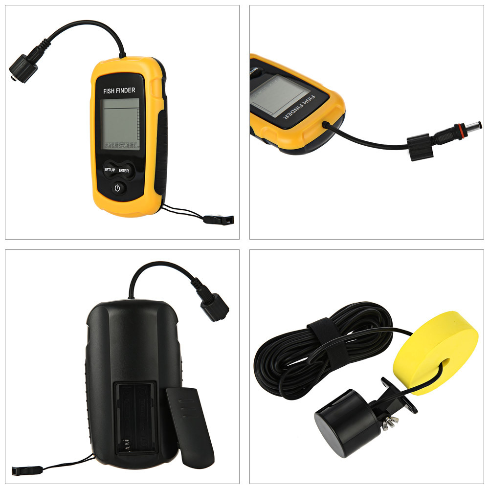 جهاز سونار محمول لتحديد مواقع  - مراجعة Fishing Boat Depth Finder وسعره