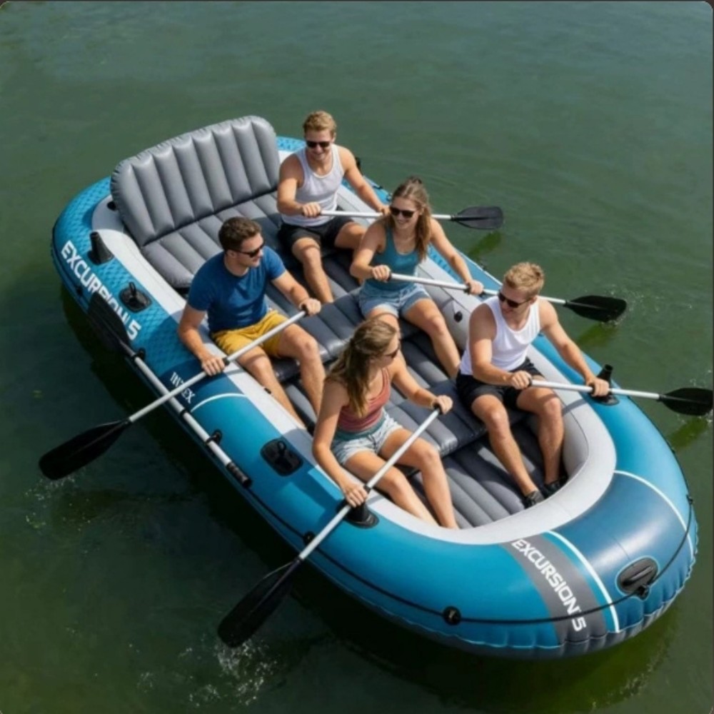 قارب كاياك سميك لشخصين أو أربع - مراجعة Fishing Boat Inflatable وسعره