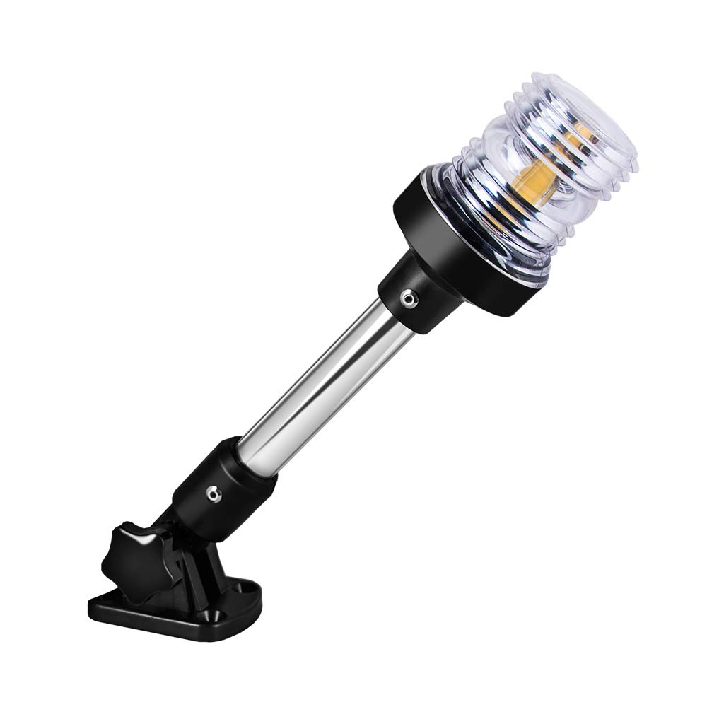 أضواء LED بيضاء قابلة للطي بزا - مراجعة Fishing Boat Navigation Light وسعره