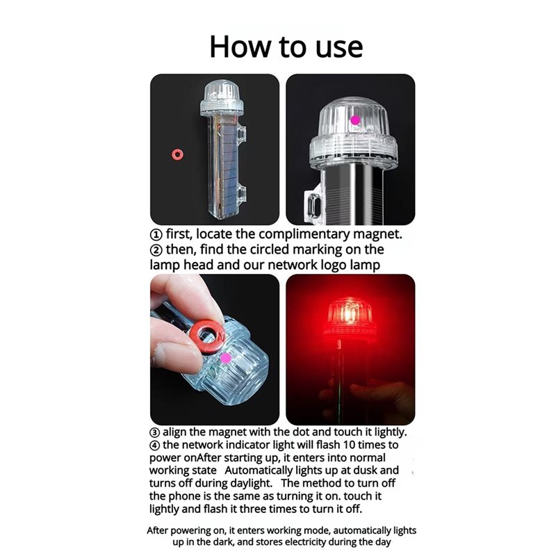 مصباح إشارة بحري يعمل بالطاقة  - مراجعة Fishing Boat Navigation Light وسعره