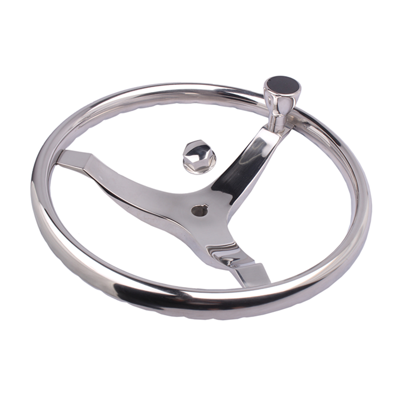 حافة توجيه من الفولاذ المقاوم  - مراجعة Fishing Boat Steering Wheel وسعره